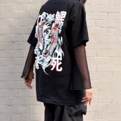 Camiseta oversize peces koi