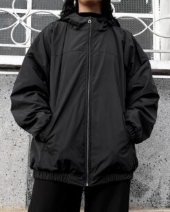 Chaqueta semi impermeable negra