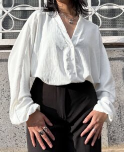Blusa kimono blanca