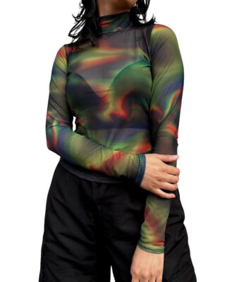 Blusa de malla psicodélica