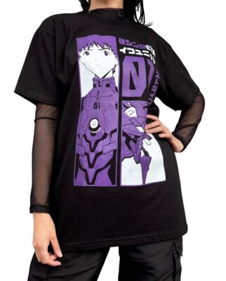 Camiseta evangelion morada