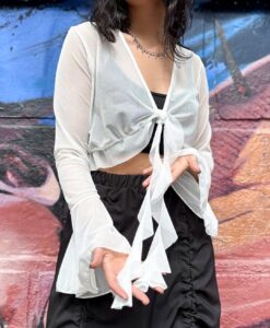 Blusa de amarrar blanca